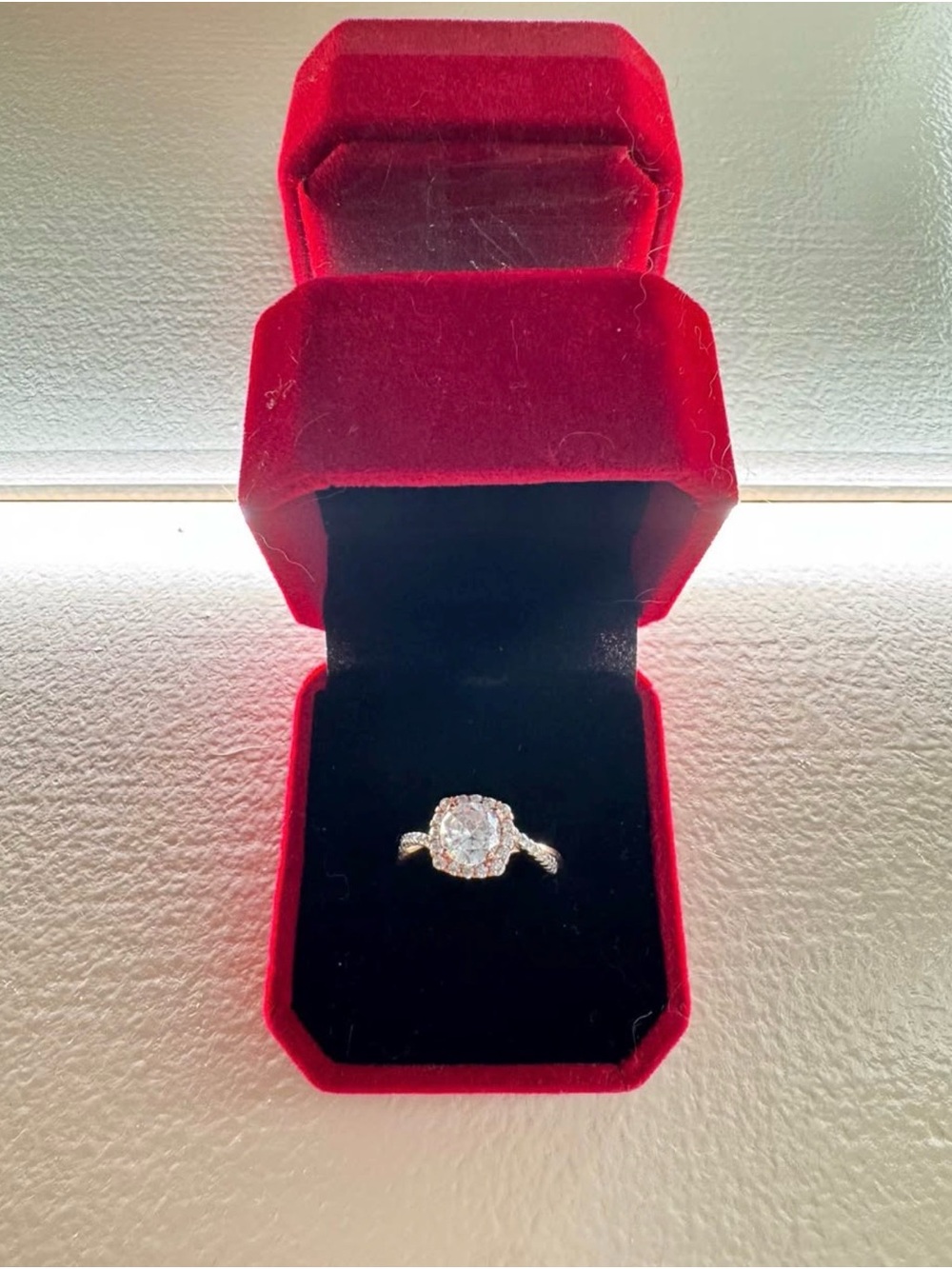 Solid sterling silver 925 with rose gold plated size 7